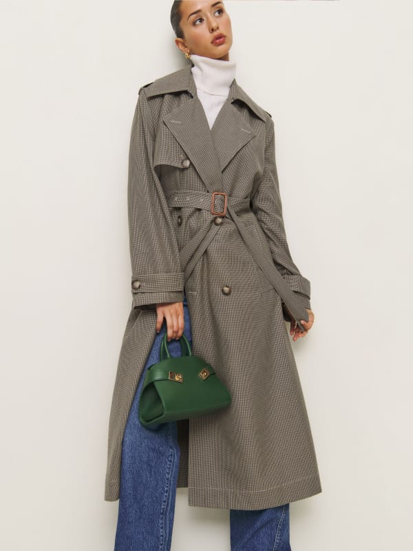 Matteo Trench - Brown Check
